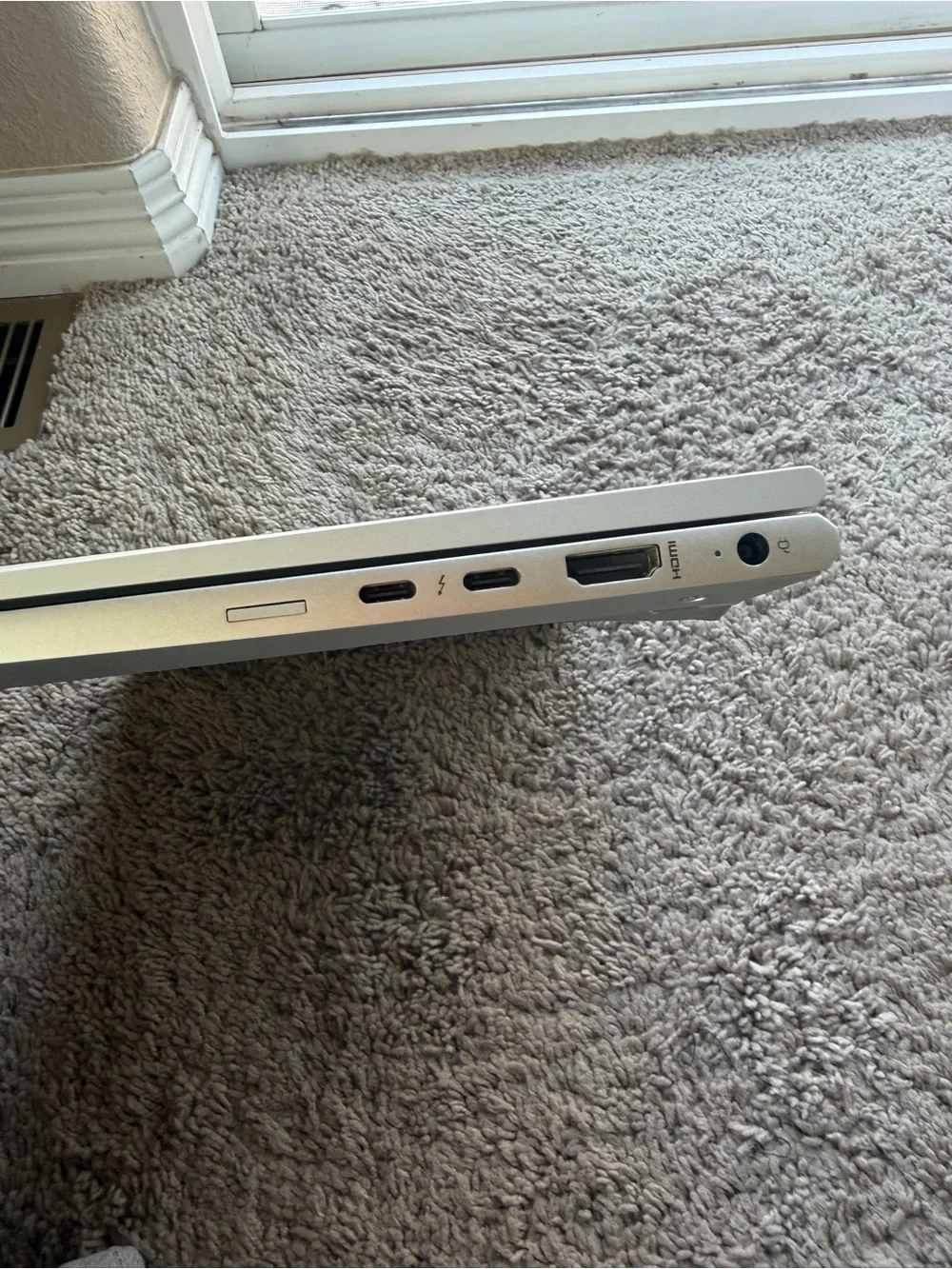 HP EliteBook Silver Business Laptop with Black Keys